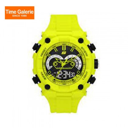 Skechers SR1161 Segundo Quartz Analog Digital Neon Green Silicone Strap Men Watch 